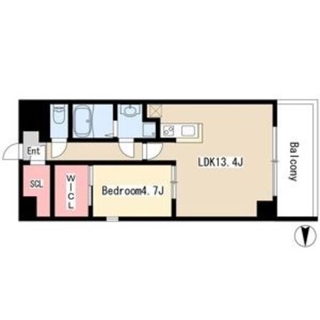 高岳駅 徒歩7分 12階の物件間取画像